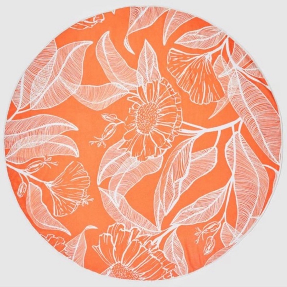 Summer & Rose Beach Round Beach Towel- NWT